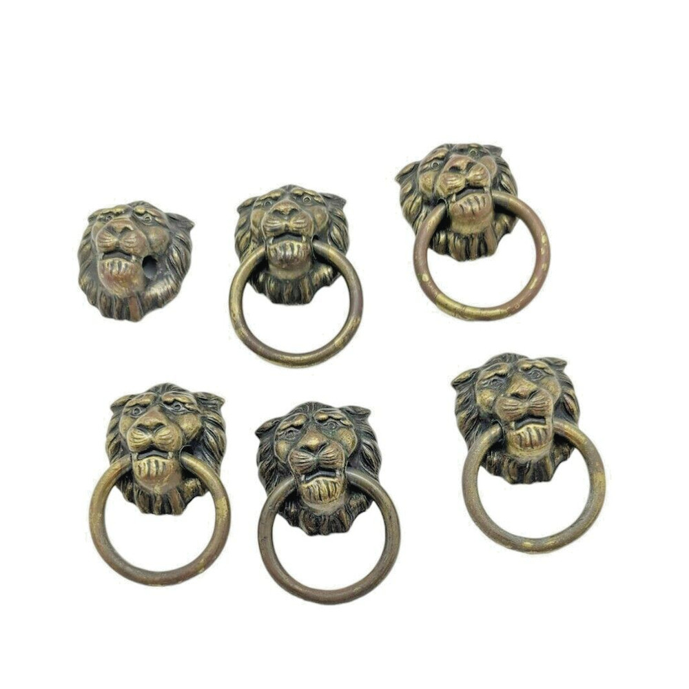 Lion Head Furniture‎ Knobs - Brass